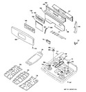 Diagram for 2 - Control Panel & Cooktop