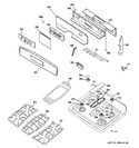 Diagram for 2 - Control Panel & Cooktop