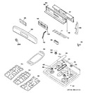 Diagram for 2 - Control Panel & Cooktop