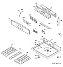 Diagram for 2 - Control Panel & Cooktop