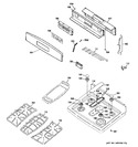 Diagram for 2 - Control Panel & Cooktop