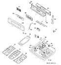 Diagram for 2 - Control Panel & Cooktop