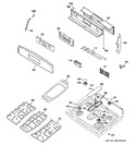 Diagram for 2 - Control Panel & Cooktop