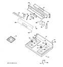 Diagram for 2 - Control Panel & Cooktop