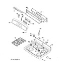 Diagram for 2 - Control Panel & Cooktop