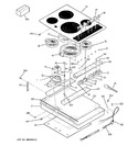 Diagram for 1 - Control Panel & Cooktop