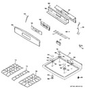 Diagram for 2 - Control Panel & Cooktop