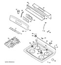 Diagram for 2 - Control Panel & Cooktop