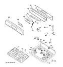 Diagram for 2 - Control Panel & Cooktop