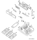 Diagram for 2 - Control Panel & Cooktop