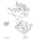 Diagram for 2 - Control Panel & Cooktop