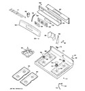 Diagram for 2 - Control Panel & Cooktop