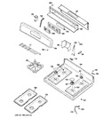 Diagram for 2 - Control Panel & Cooktop