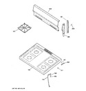 Diagram for 2 - Control Panel & Cooktop