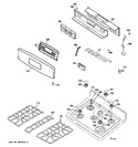 Diagram for 2 - Control Panel & Cooktop