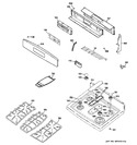 Diagram for 2 - Control Panel & Cooktop