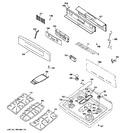 Diagram for 2 - Control Panel & Cooktop