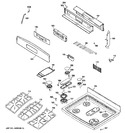 Diagram for 2 - Control Panel & Cooktop