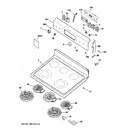 Diagram for 1 - Control Panel & Cooktop