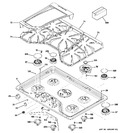 Diagram for 1 - Control Panel & Cooktop