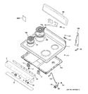 Diagram for 1 - Control Panel & Cooktop