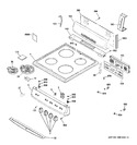 Diagram for 1 - Control Panel & Cooktop