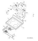 Diagram for 1 - Control Panel & Cooktop