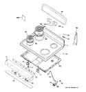 Diagram for 1 - Control Panel & Cooktop