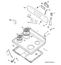 Diagram for 1 - Control Panel & Cooktop