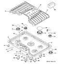 Diagram for 2 - Control Panel & Cooktop