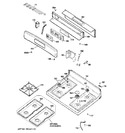 Diagram for 2 - Control Panel & Cooktop