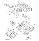 Diagram for 2 - Control Panel & Cooktop