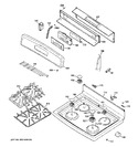 Diagram for 2 - Control Panel & Cooktop