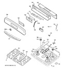 Diagram for 2 - Control Panel & Cooktop