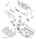 Diagram for 2 - Control Panel & Cooktop