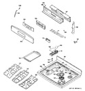 Diagram for 2 - Control Panel & Cooktop