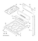 Diagram for 2 - Control Panel & Cooktop