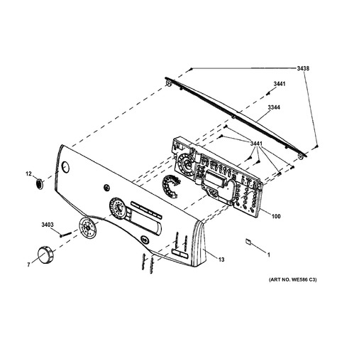 GE GFDN240GL1WW Parts List | Coast Appliance Parts