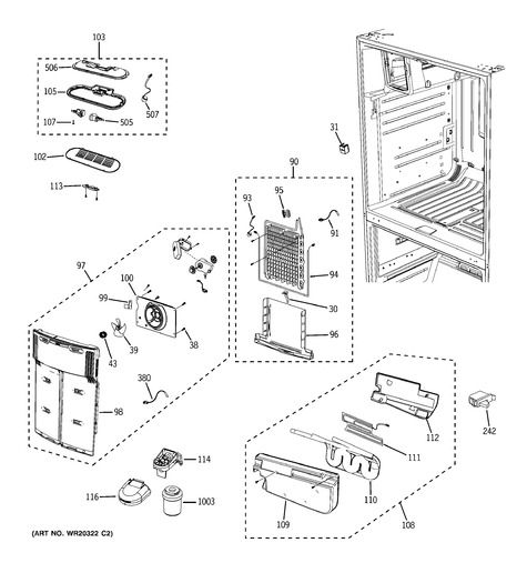 GE GFSS6KKXASS Parts List | Coast Appliance Parts