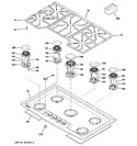 Diagram for 1 - Control Panel & Cooktop