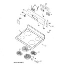 Diagram for 1 - Control Panel & Cooktop