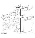 Diagram for 1 - Doors & Shelves