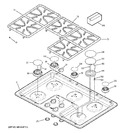 Diagram for 1 - Control Panel & Cooktop