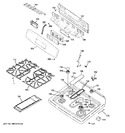 Diagram for 2 - Control Panel & Cooktop