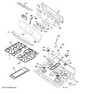 Diagram for 2 - Control Panel & Cooktop