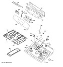 Diagram for 2 - Control Panel & Cooktop