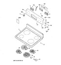 Diagram for 1 - Control Panel & Cooktop