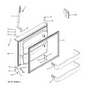 Diagram for 1 - Freezer Door