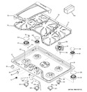 Diagram for 1 - Control Panel & Cooktop