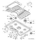 Diagram for 1 - Control Panel & Cooktop